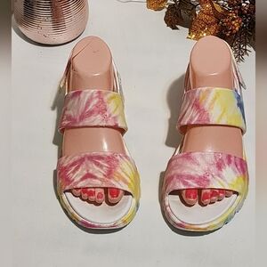 Colorful Tie-Dye Sandals